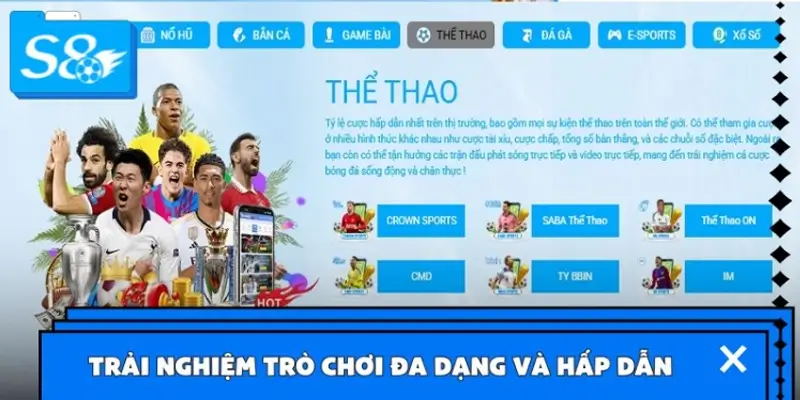 Trải nghiệm trò chơi đa dạng và hấp dẫn Trải nghiệm trò chơi đa dạng và hấp dẫn